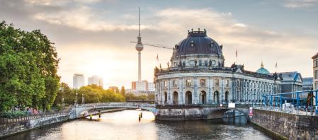 Berlin Morning with a view of the Bode Museum